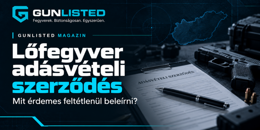 Lőfegyver adásvételi szerződés – milyen adatokat kell tartalmaznia?